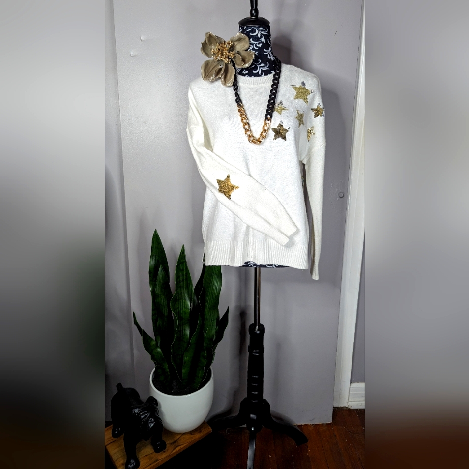 Cece Brand Star Sweater